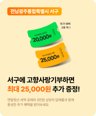 고향ON 오픈 기념 프로모션
